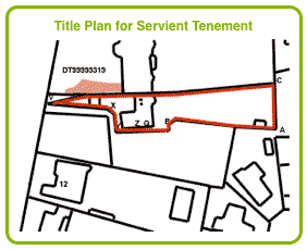 Title Plan for Servient Tenement